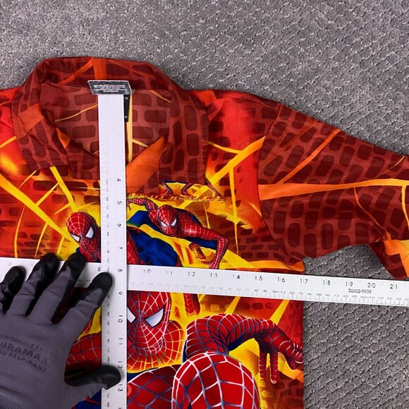 Vintage Spider-Man 2 Shirt Boy's 6X Button Up 2002 Marvel Comics Spiderman 2 - Picture 5 of 9